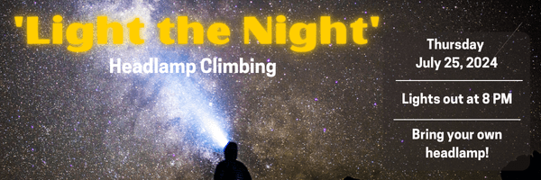 Light the Night Headlamp Climbing