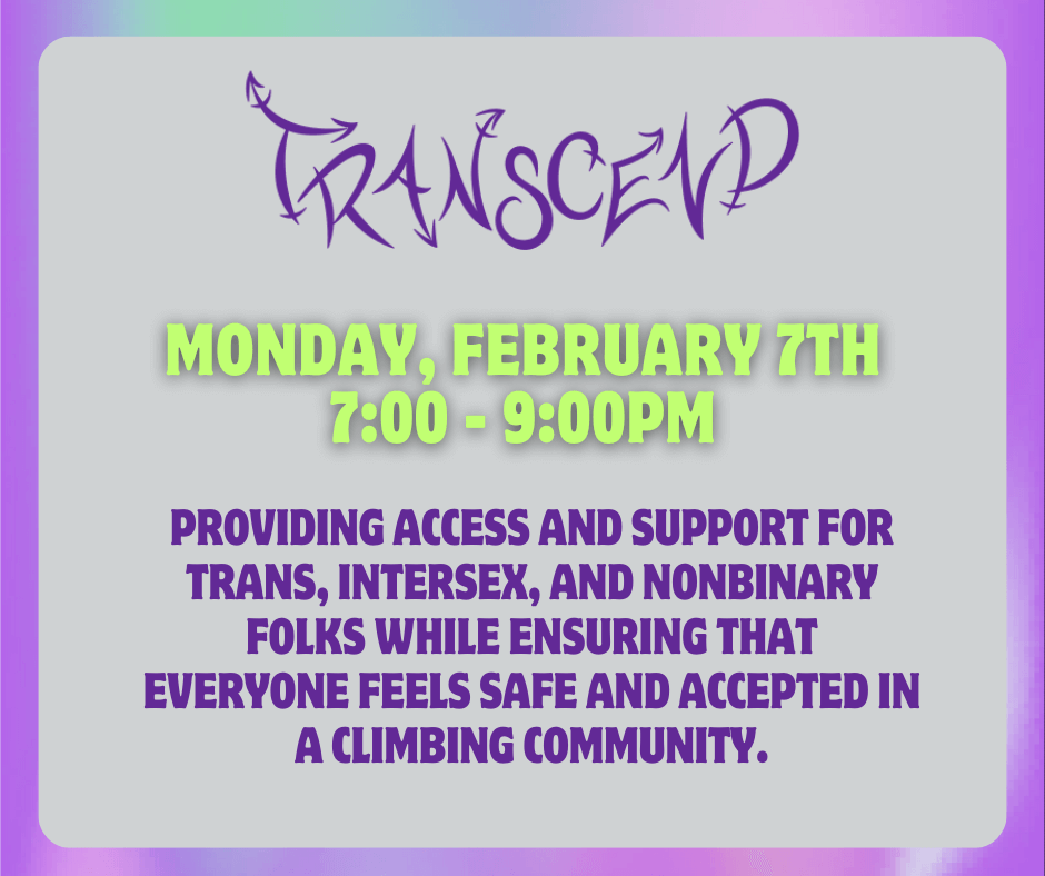 Transcend Climbing Night