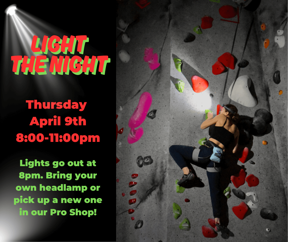 Light the Night Headlamp Climbing
