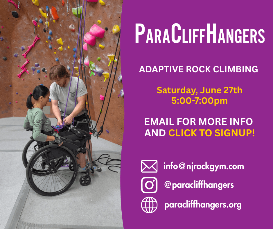 ParaCliffHangers Adaptive rock climbing
