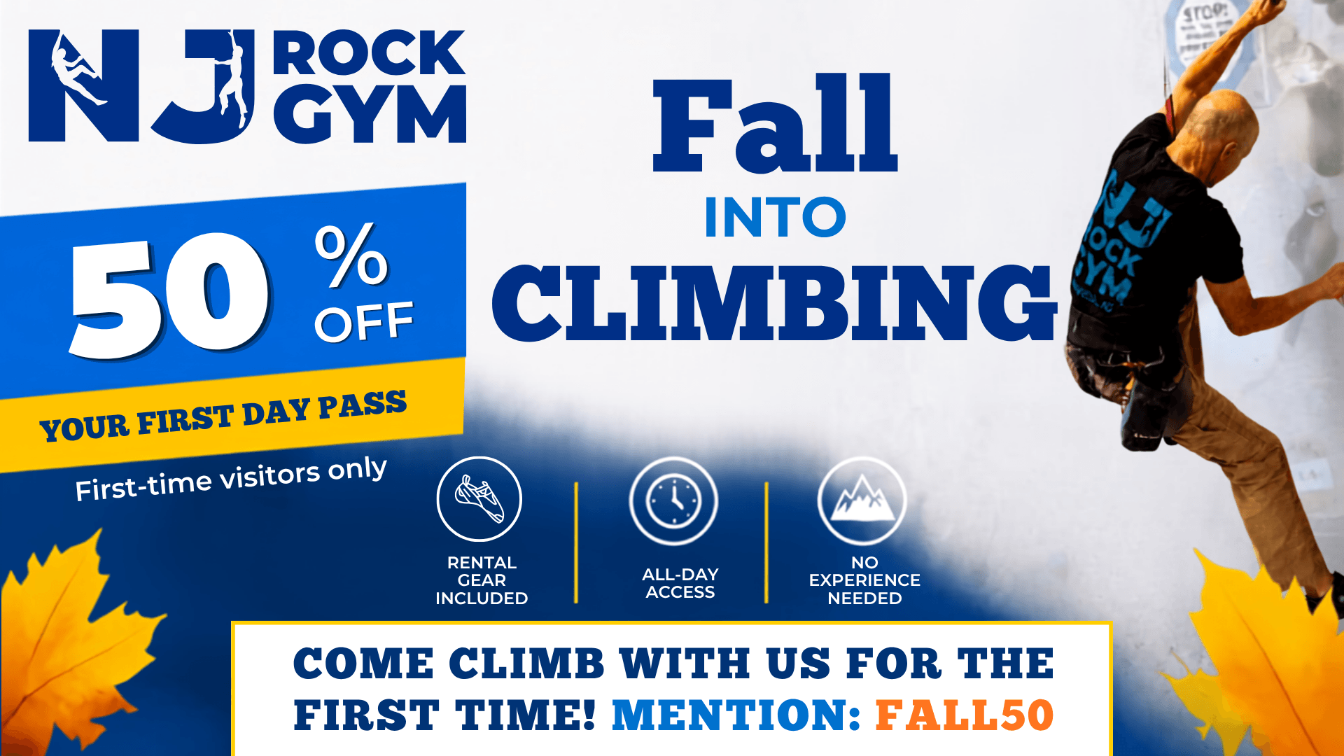 fall-into-climbing-fall-special Fall into Climbing Fall Special at NJ Rock Gym in Fairfield, NJ
